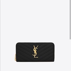 YSL leather wallet